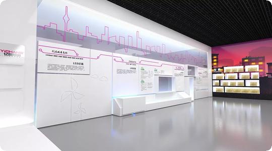 公司科技展厅设计效果图,科技展厅效果图